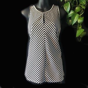 2B Bebe Sleeveless Striped Blouse